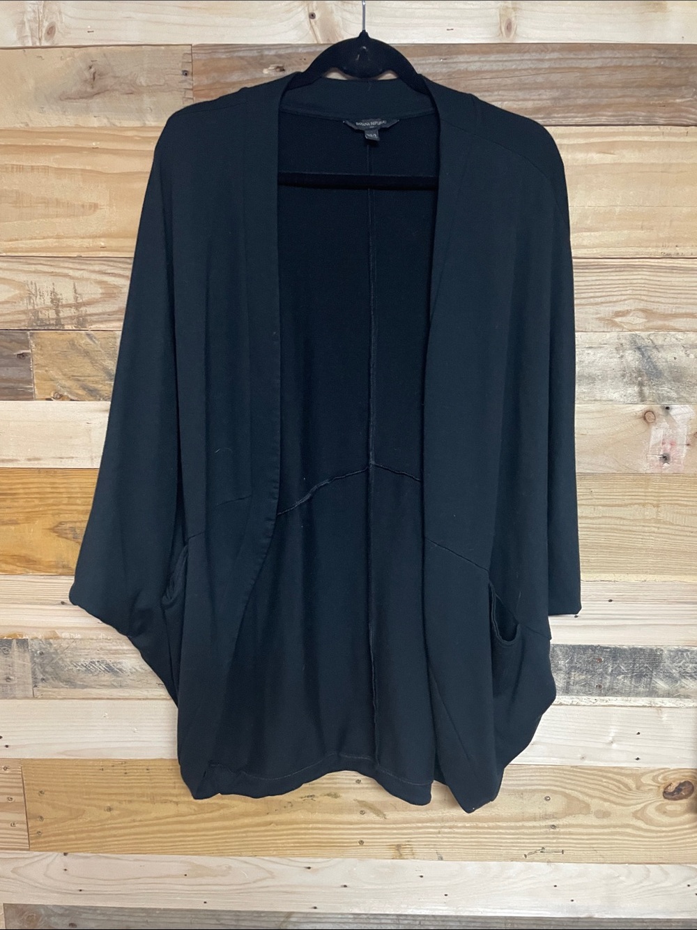 Banana Republic size XS/S Black Cocoon Cardigan Drape Silhouette with Pockets